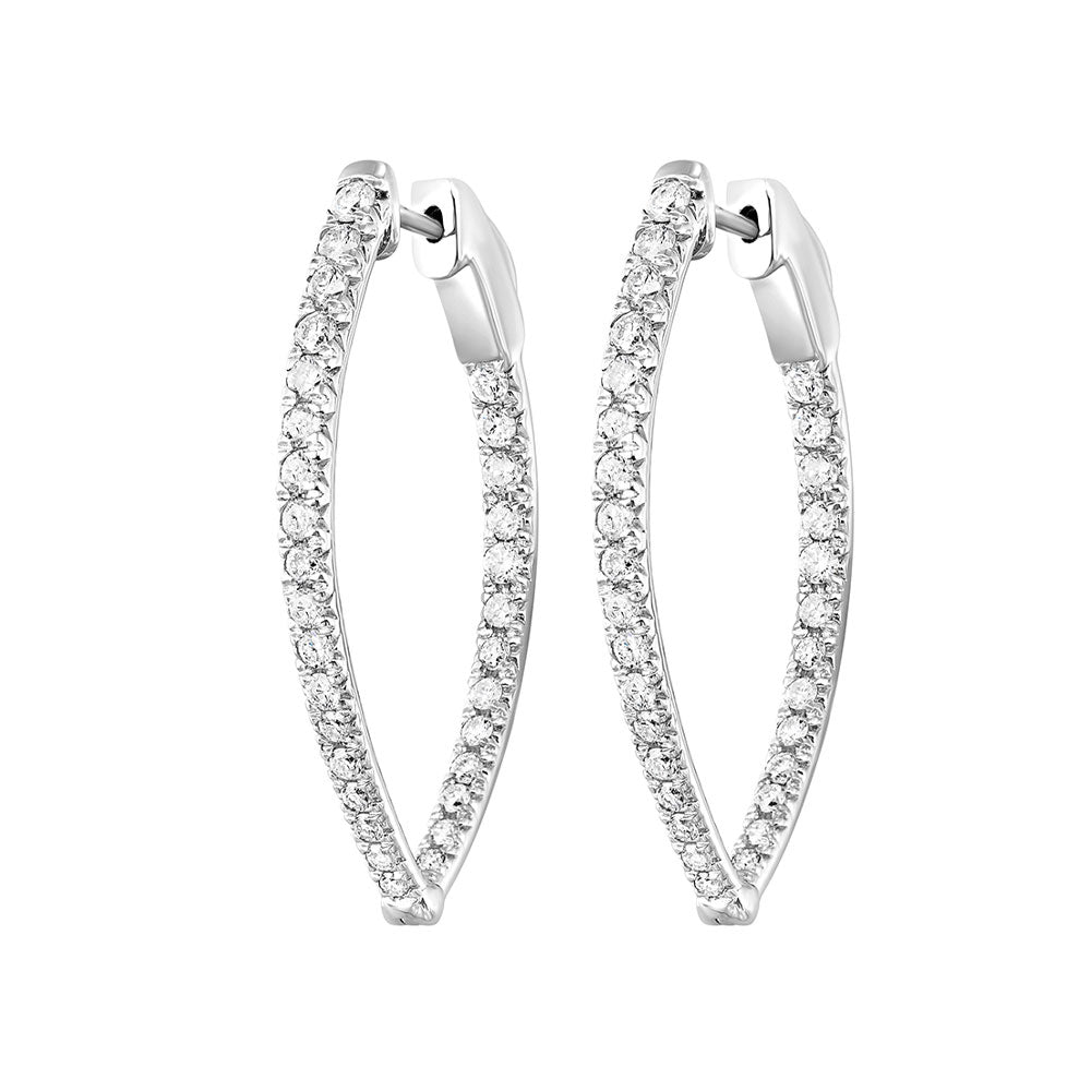 14Kt White Gold Diamond (1 1/2Ctw) Earring