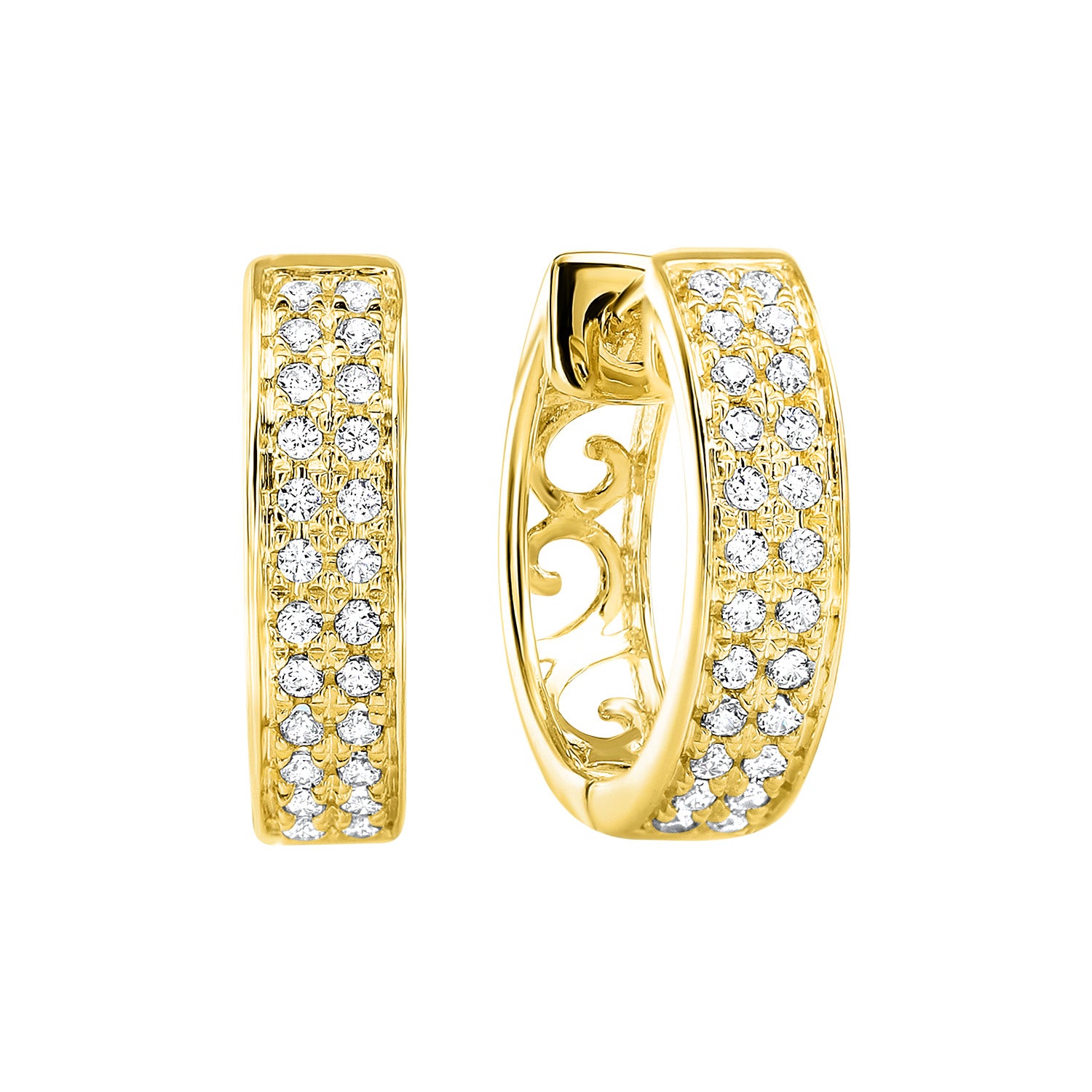 14K Diamond Earrings