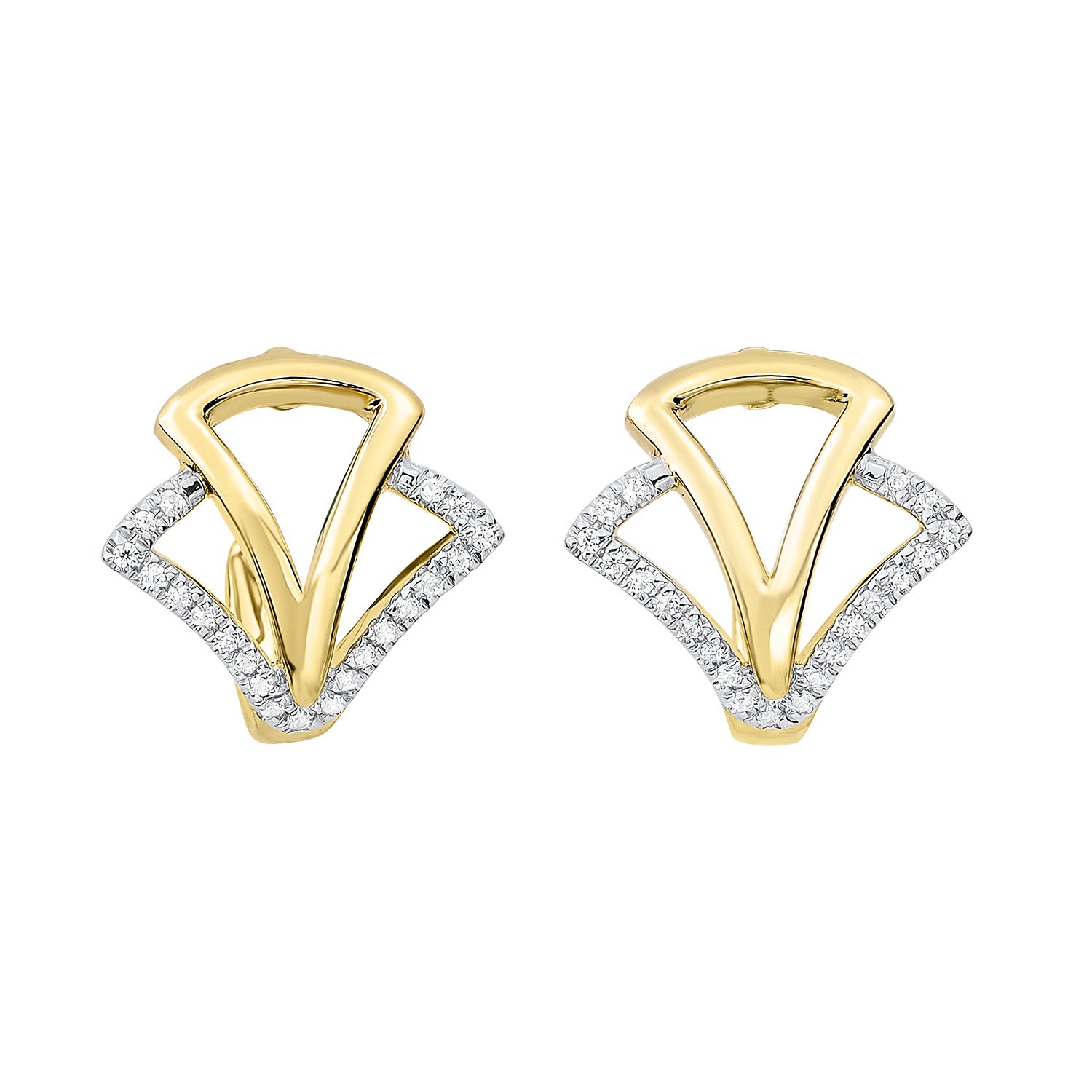 14K Diamond Earrings