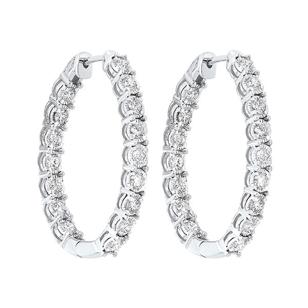 14Kt White Gold Diamond (3/4Ctw) Earring