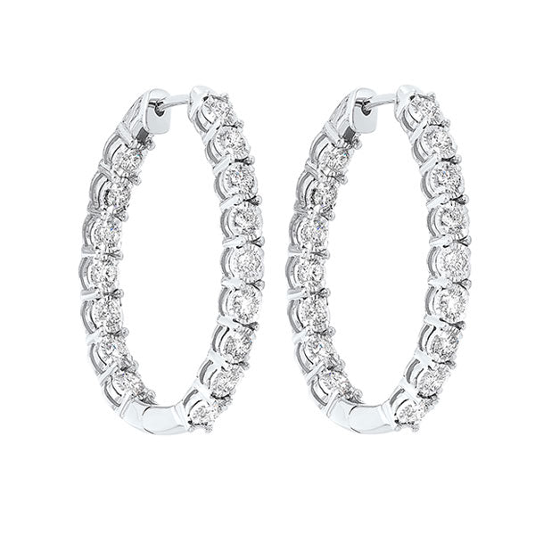 14Kt White Gold Diamond (1/2Ctw) Earring