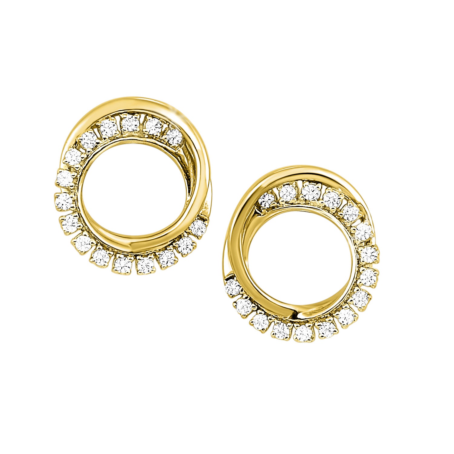 Gold Diamond Earrings