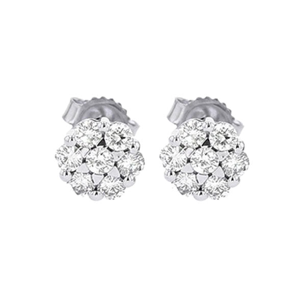 14Kt White Gold Diamond (1/2Ctw) Earring