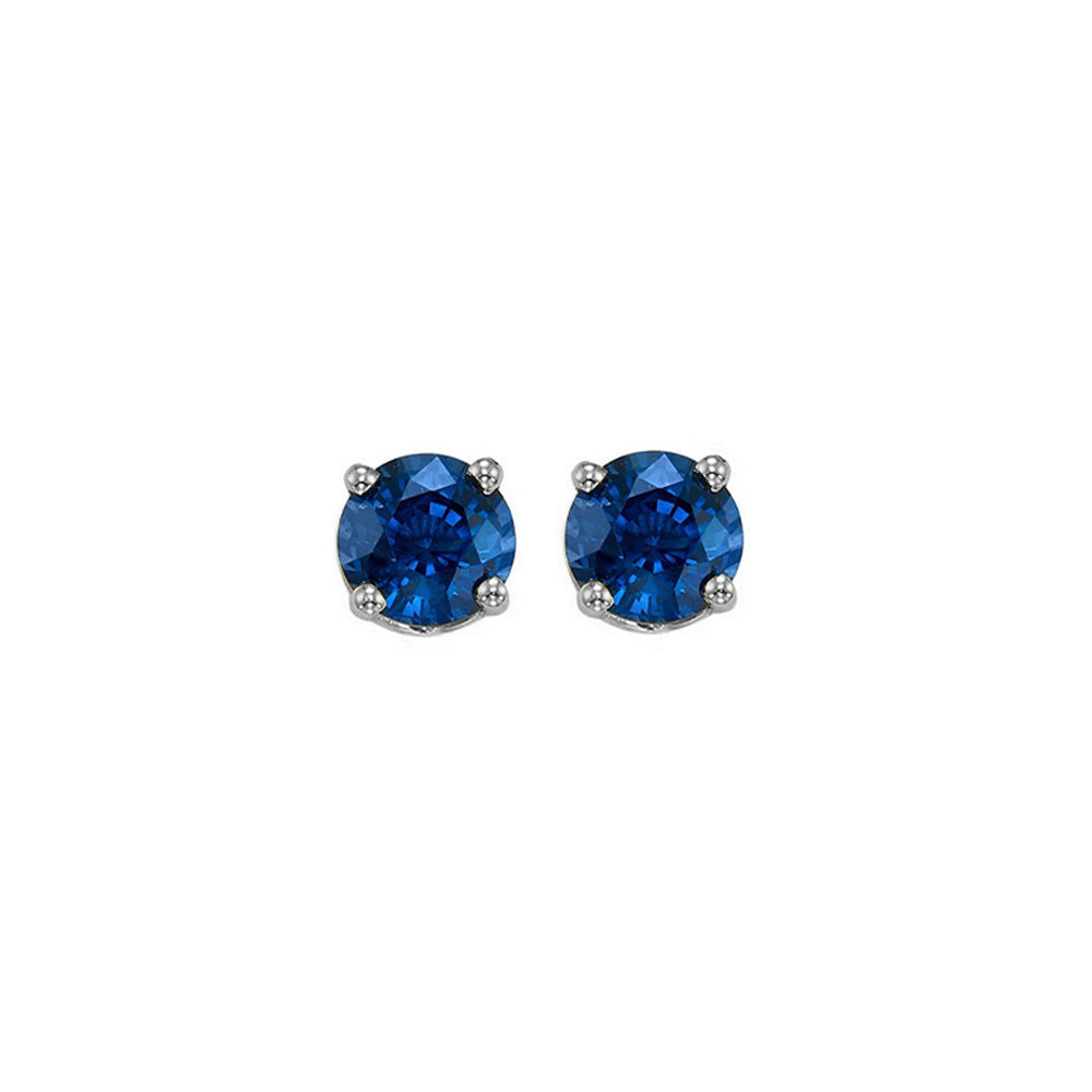 14Kt White Gold Sapphire (1/2 Ctw) Earring