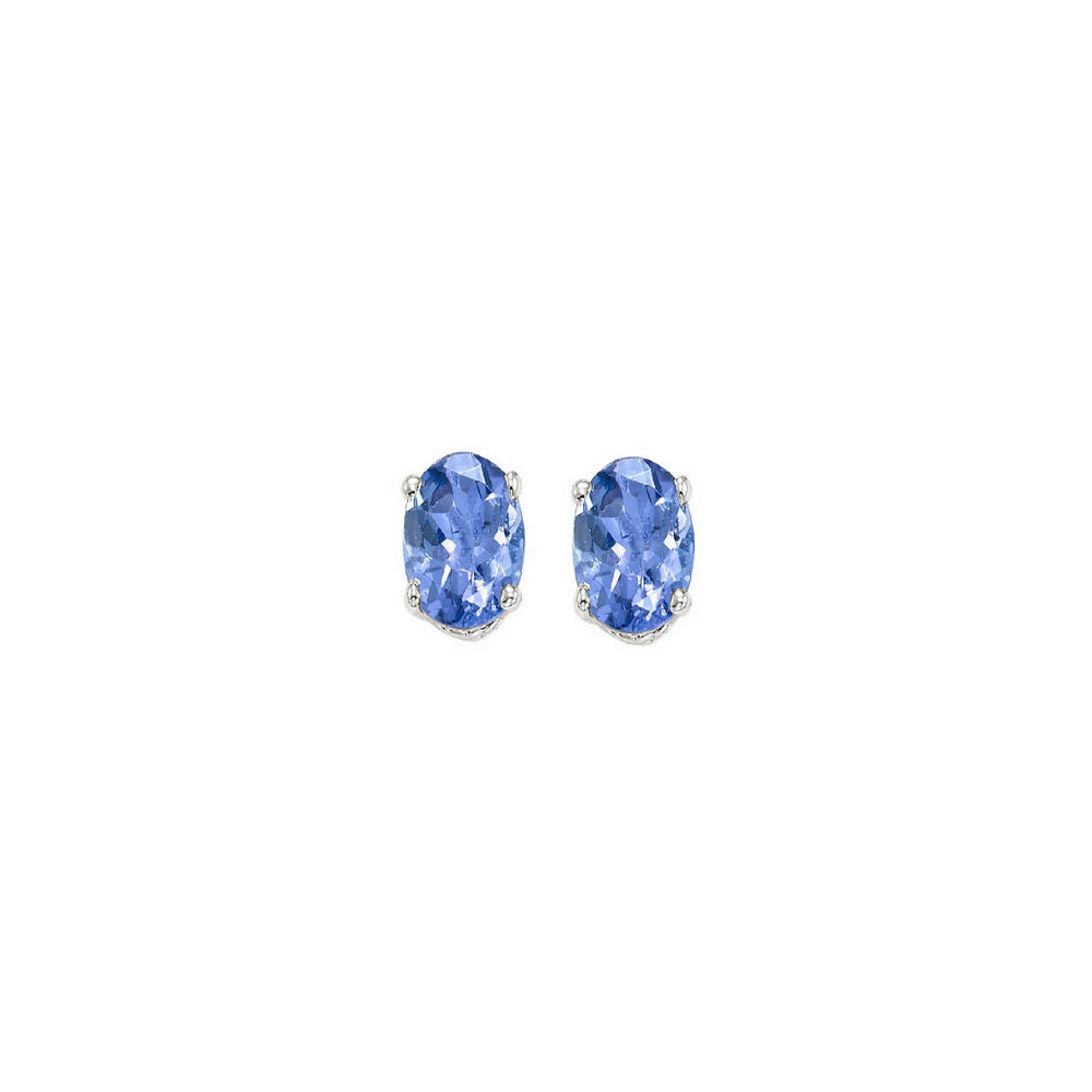 14Kt White Gold Tanzanite (1/2 Ctw) Earring