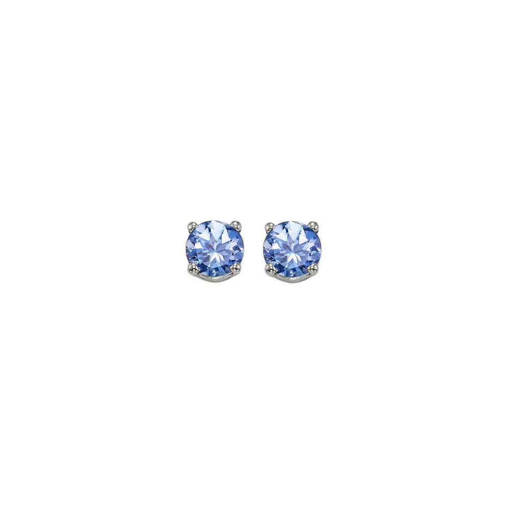 14Kt White Gold Tanzanite (1/2 Ctw) Earring