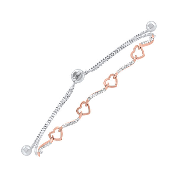 Silver Diamond (1/8Ctw) Bracelet