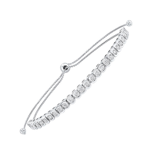 10Kt White Gold Diamond (1/2Ctw) Bracelet