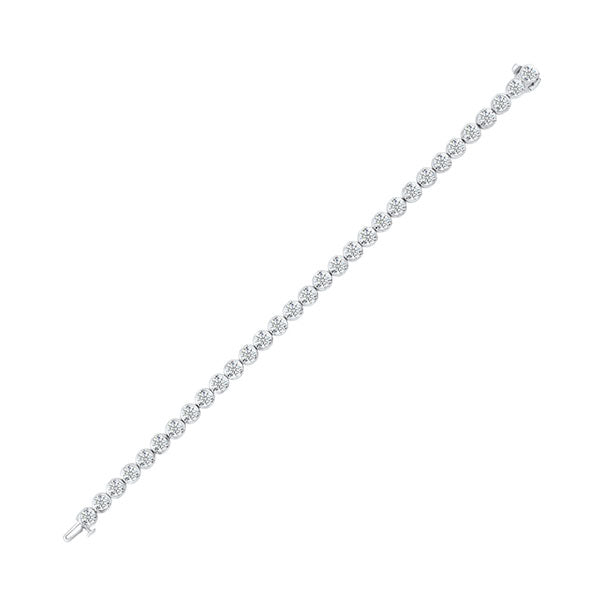 14Kt White Gold Diamond (10Ctw) Bracelet