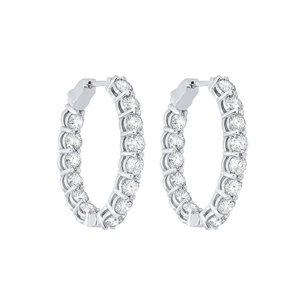 14Kt White Gold Diamond (6Ctw) Earring