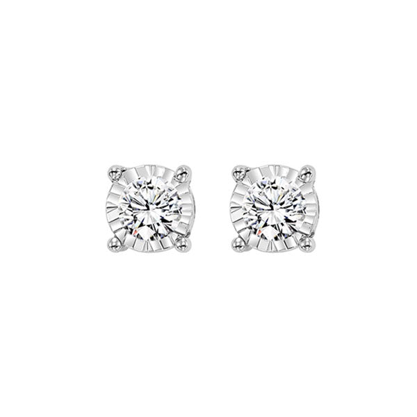 14Kt White Gold Diamond (1/4Ctw) Earring