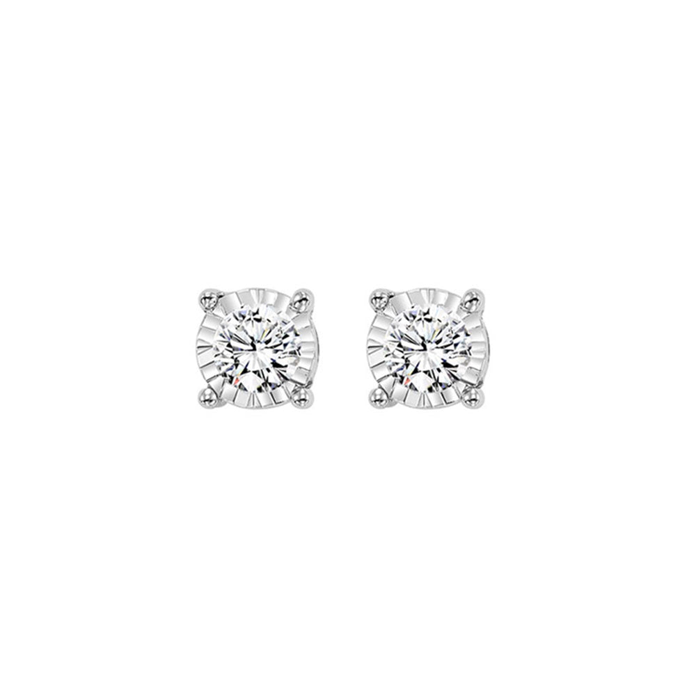 14Kt White Gold Diamond (1/2Ctw) Earring