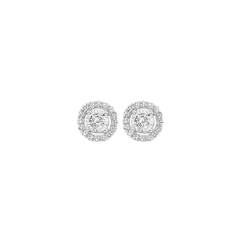 14Kt White Gold Diamond (1/2Ctw) Earring