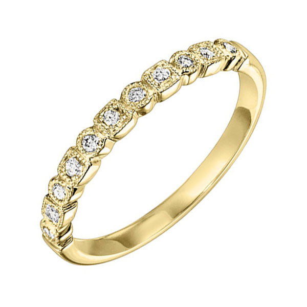 10Kt Yellow Gold Diamond (1/8Ctw) Band