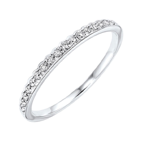 10Kt White Gold Diamond(1/8Ctw) Ring