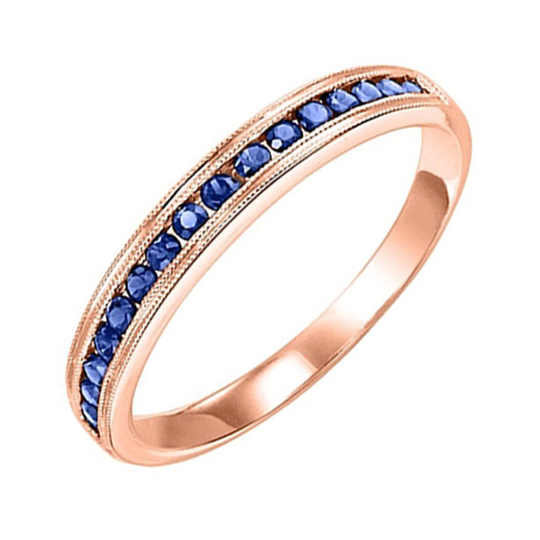 14Kt Rose Gold Sapphire (1/3 Ctw) Ring