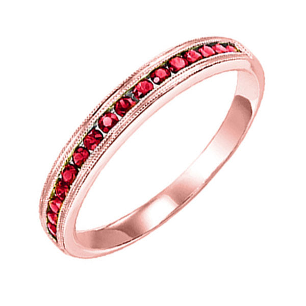 14Kt Rose Gold Ruby (1/3 Ctw) Ring