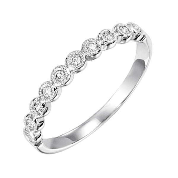 14Kt White Gold Diamond(1/8Ctw) Ring