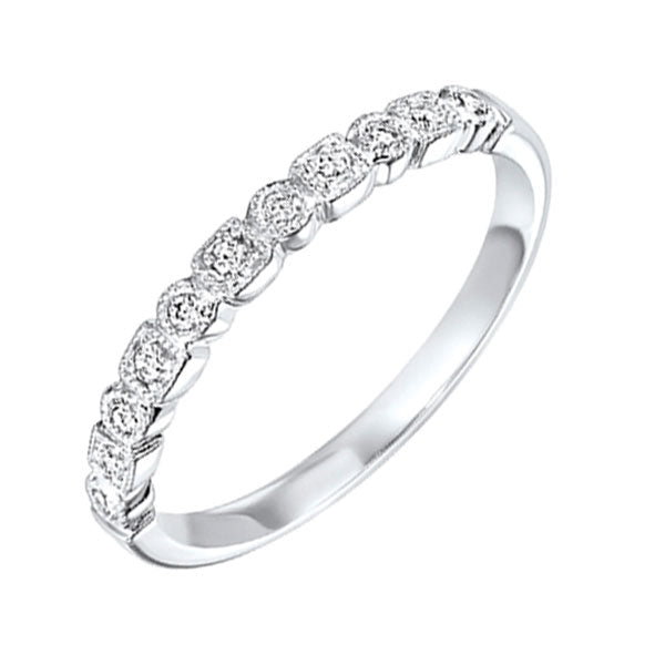 14Kt White Gold Diamond (1/8Ctw) Ring