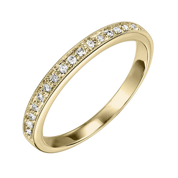 14Kt Yellow Gold Diamond (1/8Ctw) Band