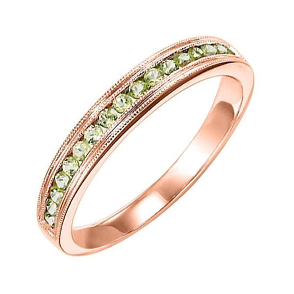 14Kt Rose Gold Peridot (1/3 Ctw) Ring