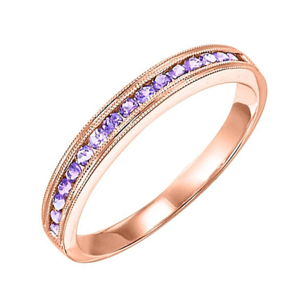 10Kt Rose Gold Syn Alexandrite (1/2 Ctw) Ring