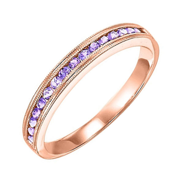 14Kt Rose Gold Syn Alexandrite (1/3 Ctw) Ring