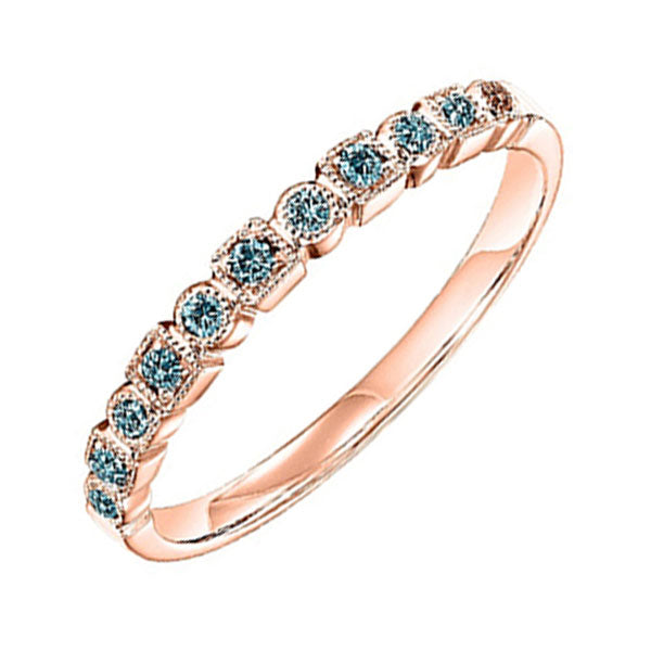 10Kt Rose Gold Diamond (1/10 Ctw) Ring