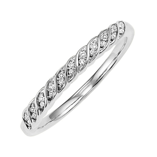 10Kt White Gold Diamond (1/20 Ctw) Ring