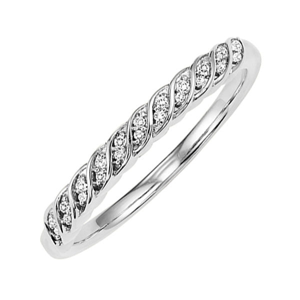 14Kt White Gold Diamond (1/20 Ctw) Ring