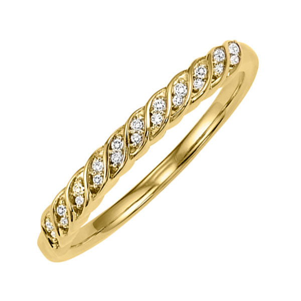 14Kt Yellow Gold Diamond (1/20 Ctw) Band