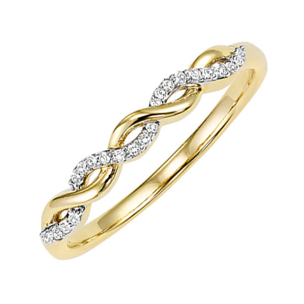 14Kt Yellow Gold Diamond (1/20 Ctw) Band