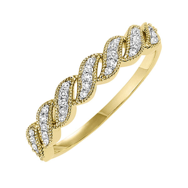 14Kt Yellow Gold Diamond (1/10 Ctw) Band