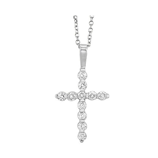 14Kt White Gold Diamond (1/5Ctw) Pendant