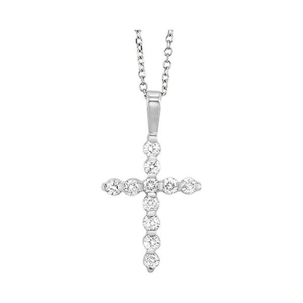 14Kt White Gold Diamond (1/4Ctw) Pendant