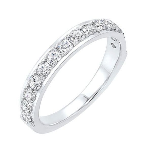 14Kt White Gold Diamond (1/10 Ctw) Band