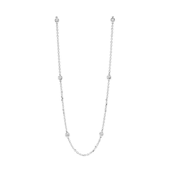 14Kt White Gold Diamond (1/2Ctw) Necklace