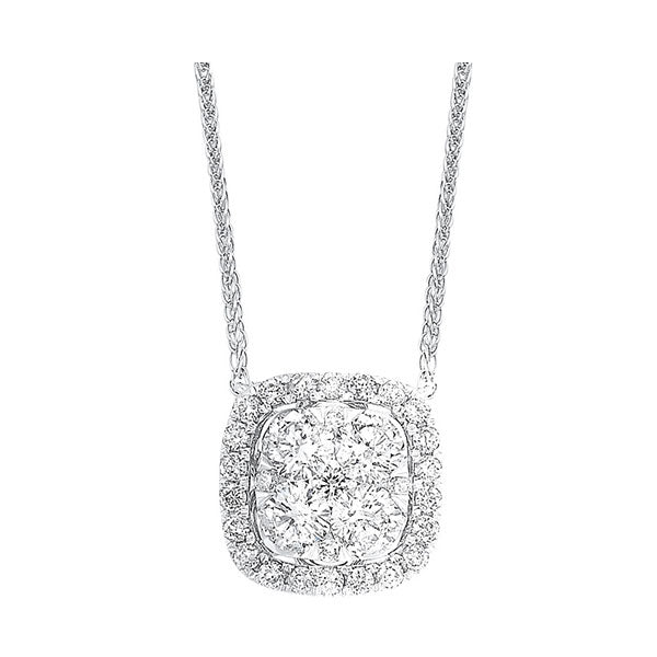 14Kt White Gold Diamond (1/3Ctw) Necklace