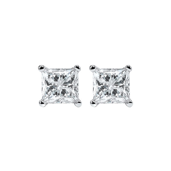 14Kt White Gold Diamond (3/8Ctw) Earring