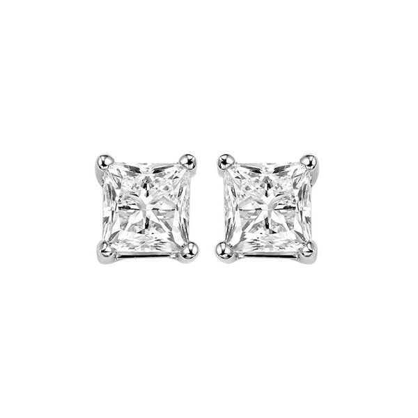 14Kt White Gold Diamond (3/8Ctw) Earring