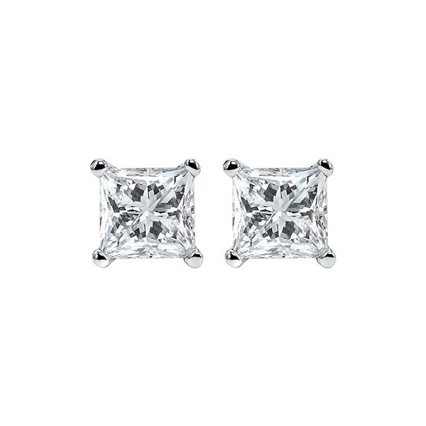 14Kt White Gold Diamond (3/4Ctw) Earring