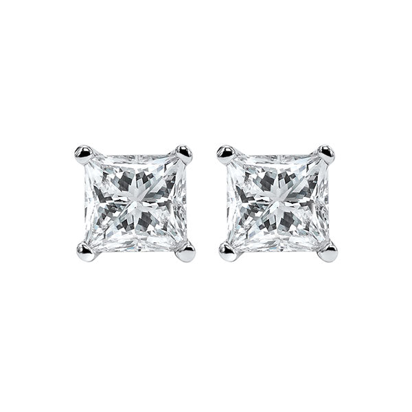 14Kt White Gold Diamond (1Ctw) Earring