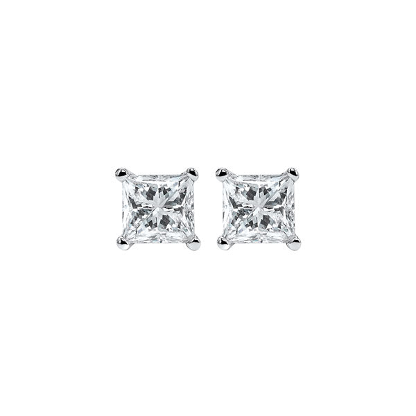 14Kt White Gold Diamond (3/8Ctw) Earring