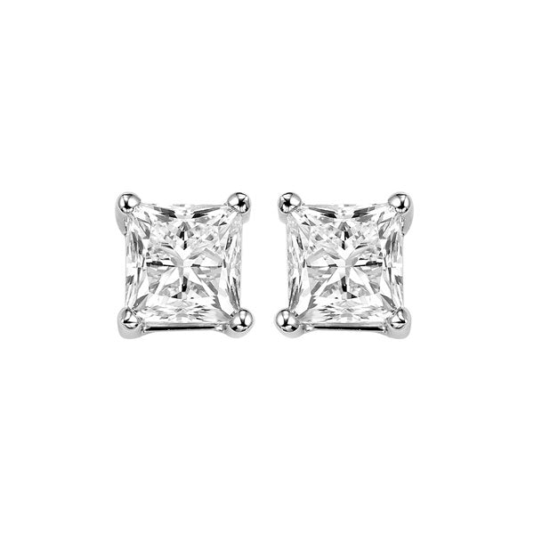 14Kt White Gold Diamond (1Ctw) Earring