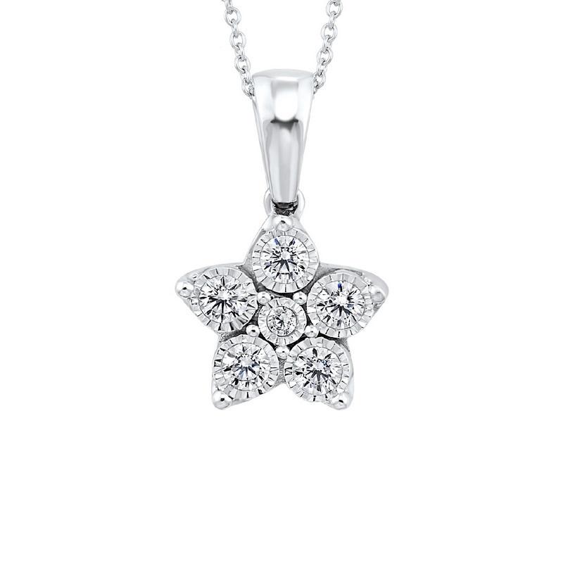 Silver Diamond Pendant