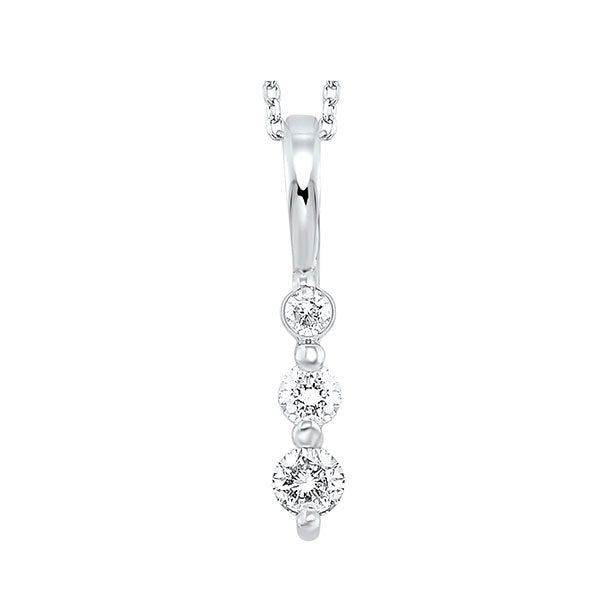 Silver Diamond (1/4Ctw) Pendant