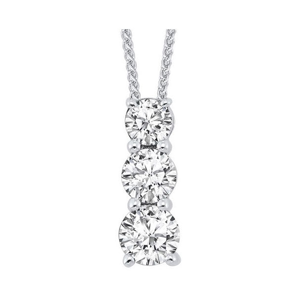 14Kt White Gold Diamond (1Ctw) Pendant