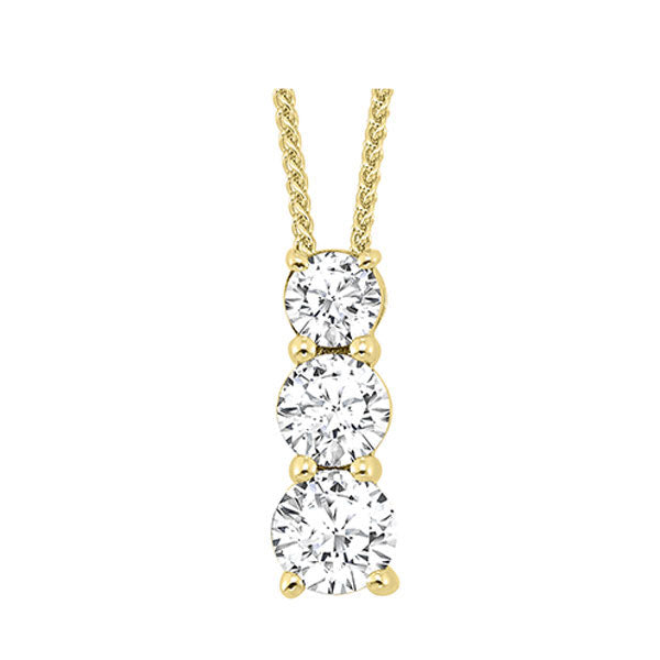 14Kt Yellow Gold Diamond (1Ctw) Pendant