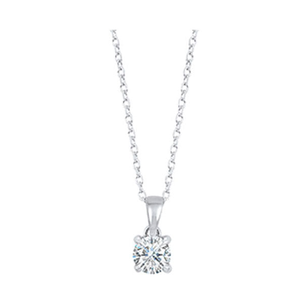 14Kt White Gold Diamond (1/4Ctw) Pendant