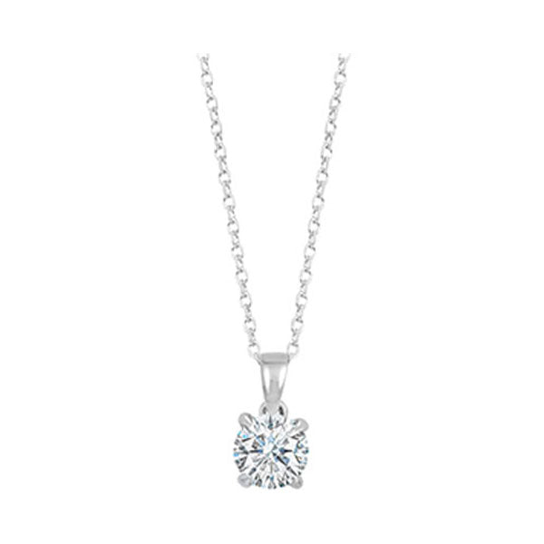 14Kt White Gold Diamond (1/2Ctw) Pendant